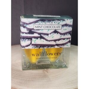 Bath and Body Works / Slatkin & Co., Mint Chocolate Wallflowers 2 Bulb Pack Set